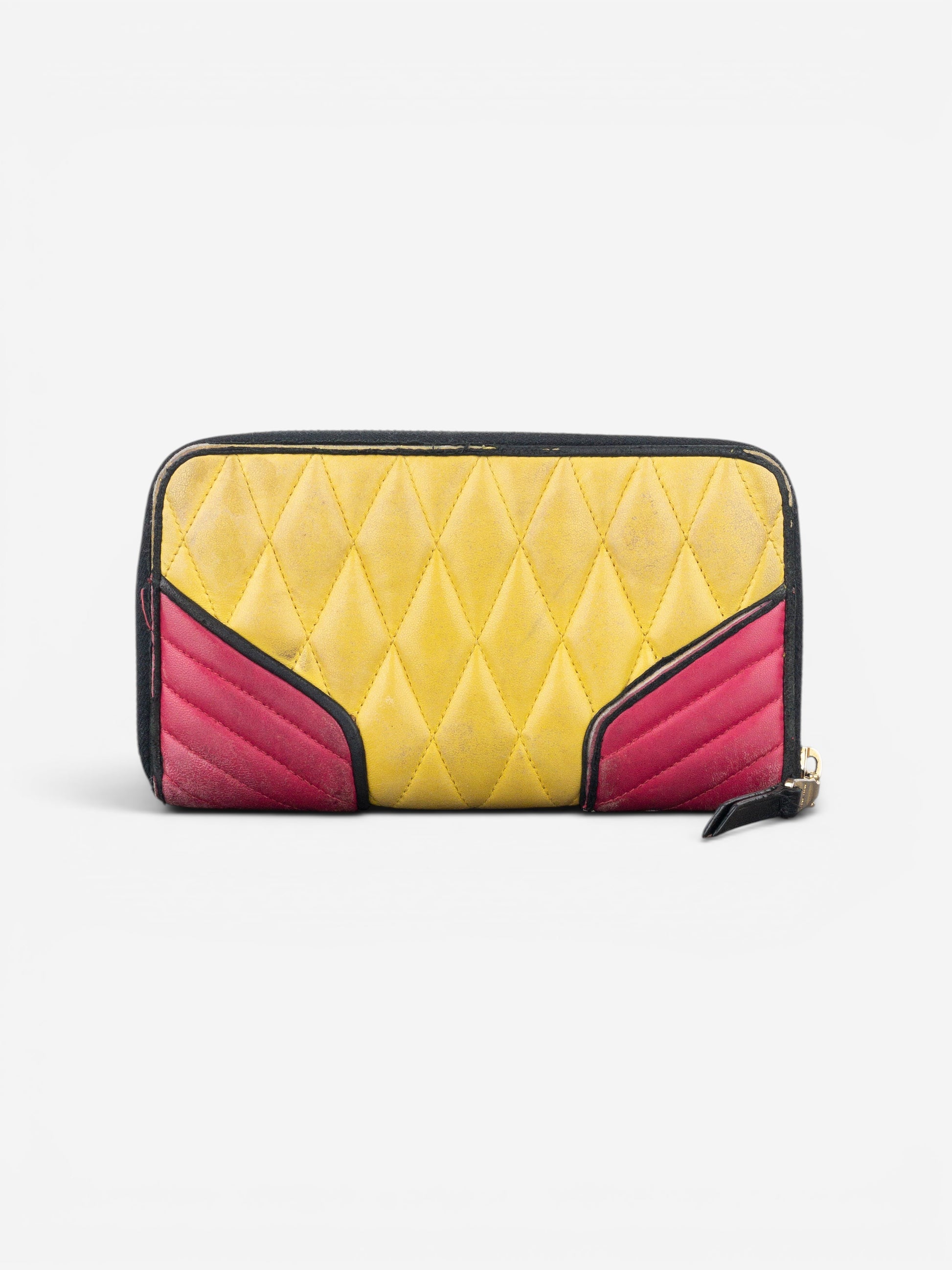 Miu Miu 2000s Quilted Biker Zipper Wallet – photo 4