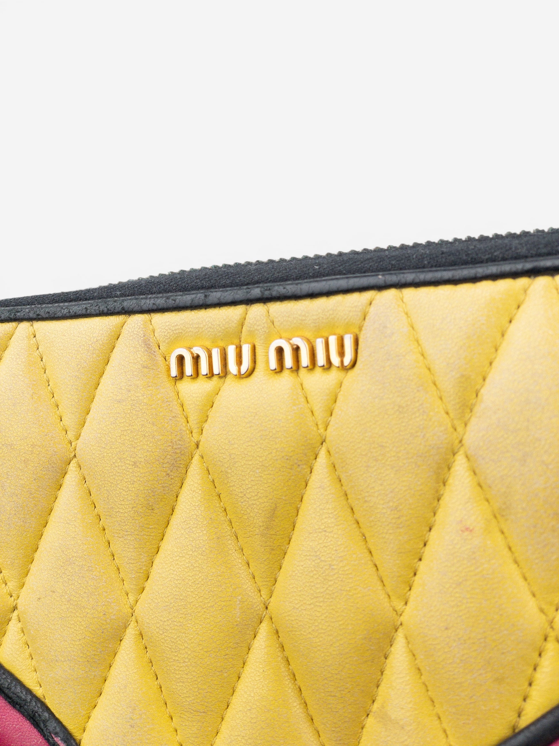Miu Miu 2000s Quilted Biker Zipper Wallet – photo 5