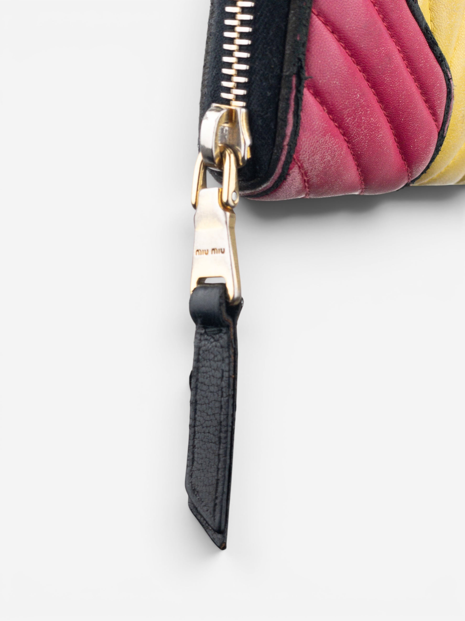 Miu Miu 2000s Quilted Biker Zipper Wallet – photo 6