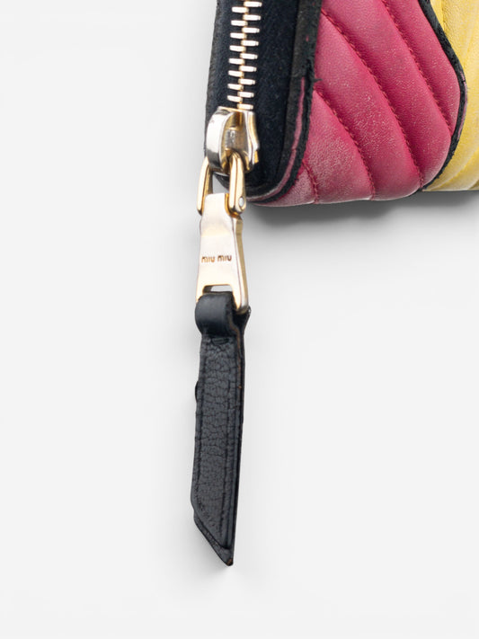 Miu Miu 2000s Quilted Biker Zipper Wallet – photo 6