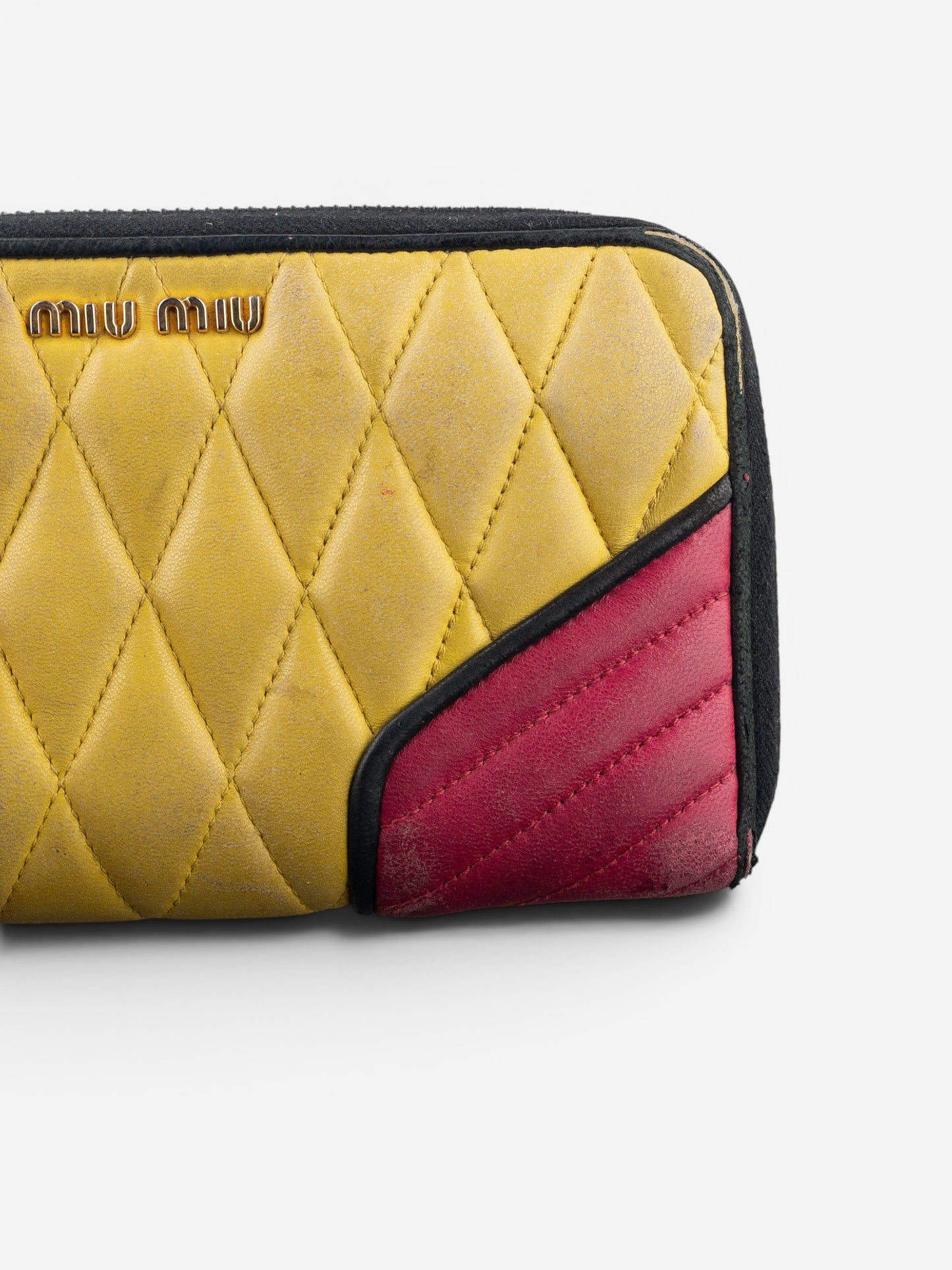 Miu Miu 2000s Quilted Biker Zipper Wallet – photo 8