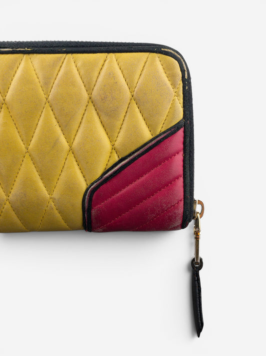 Miu Miu 2000s Quilted Biker Zipper Wallet – photo 9