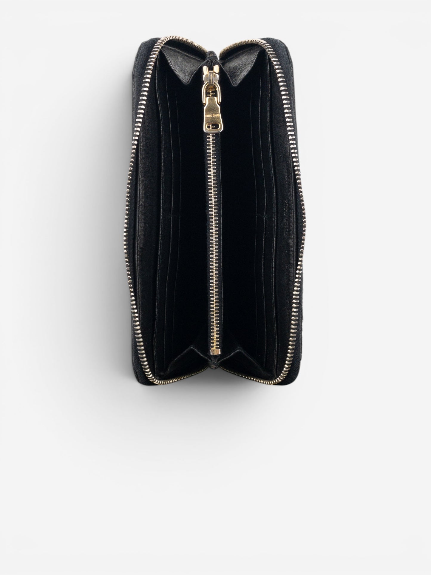 Miu Miu 2000s Quilted Biker Zipper Wallet – photo 11