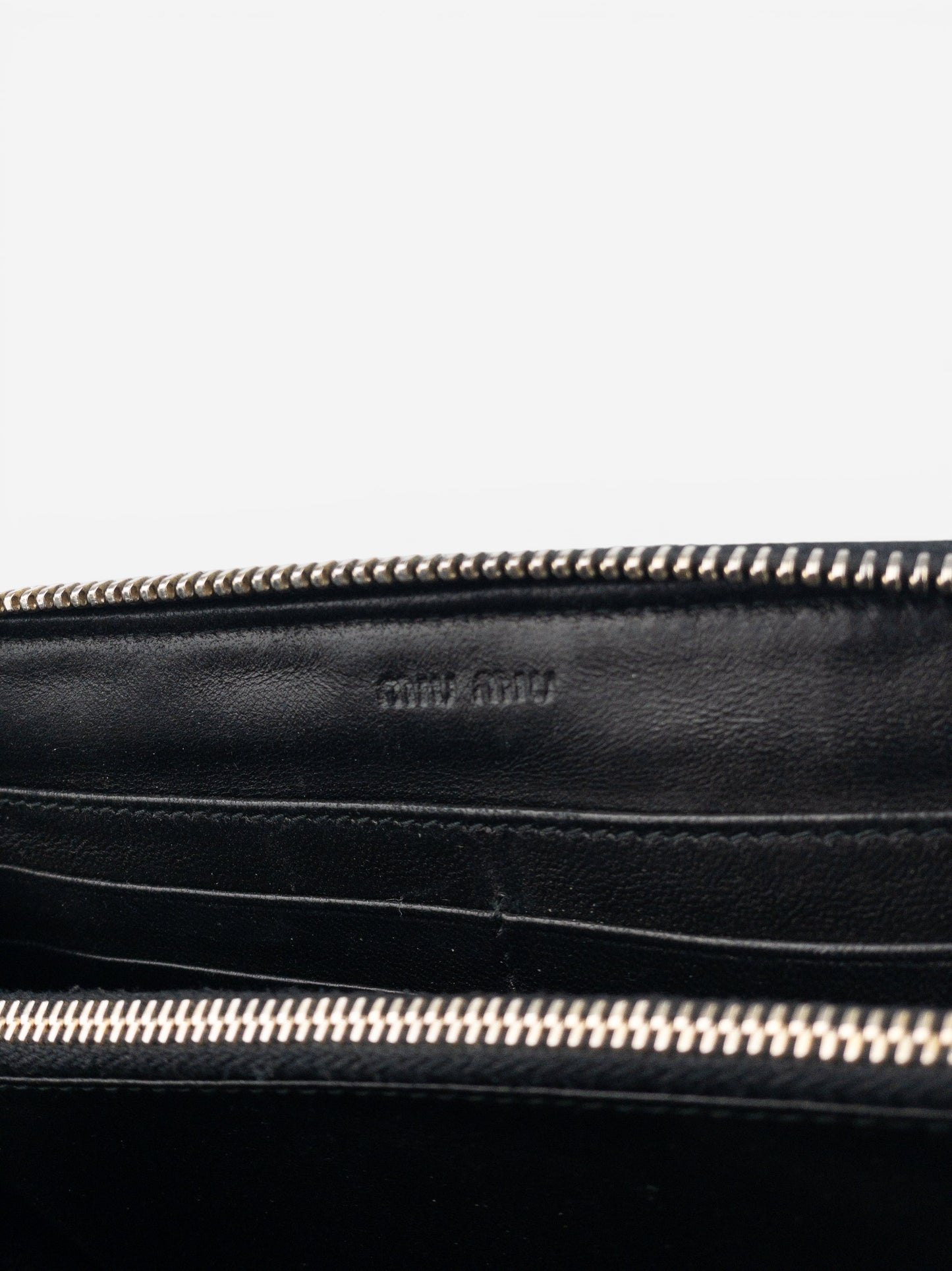 Miu Miu 2000s Quilted Biker Zipper Wallet – photo 12