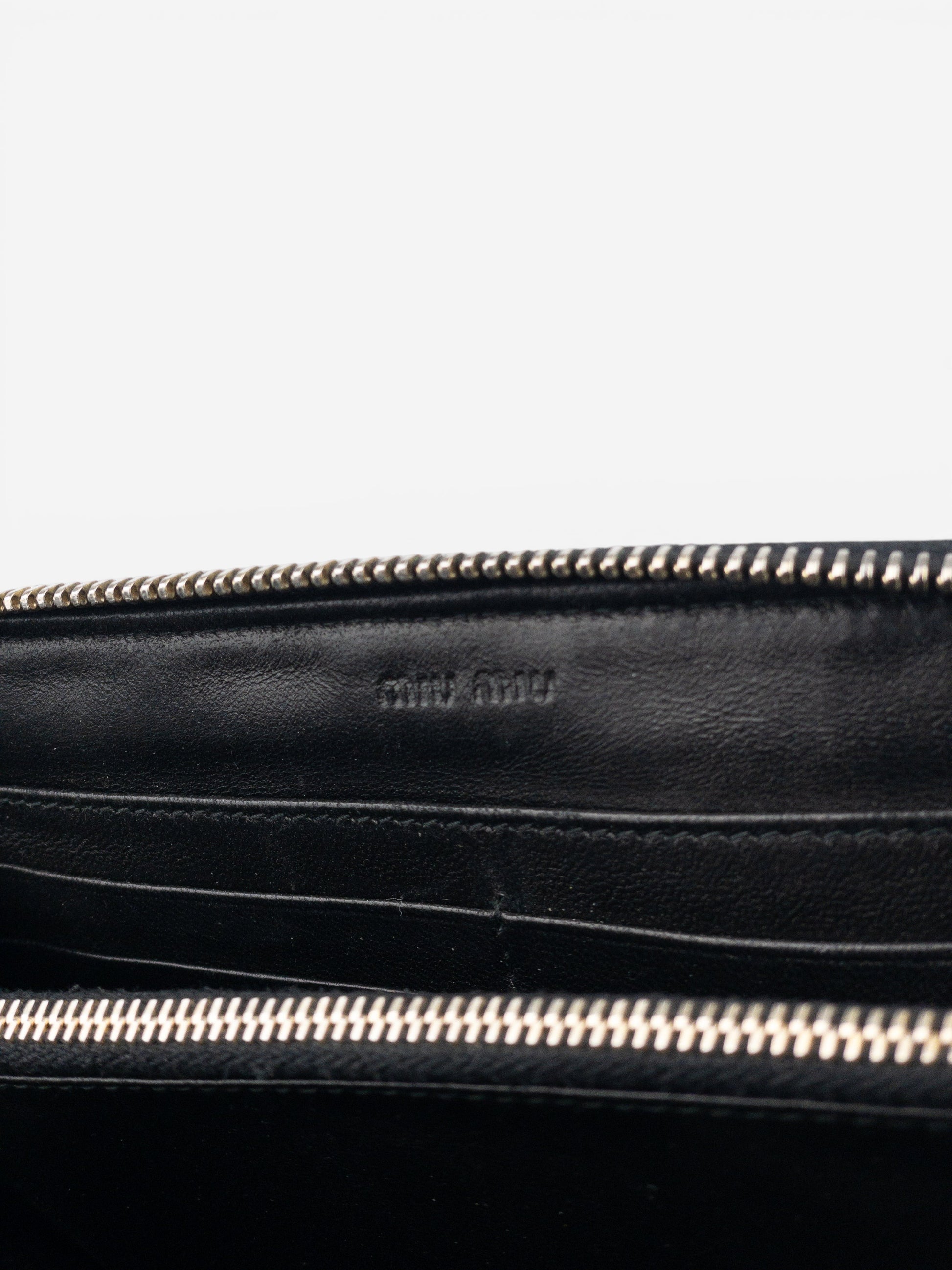 Miu Miu 2000s Quilted Biker Zipper Wallet – photo 12