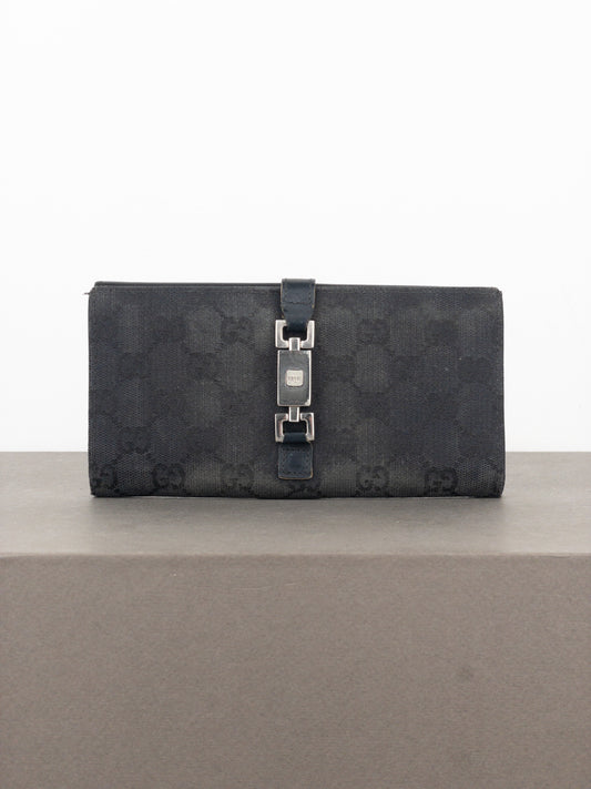 Gucci by Tom Ford 1990s Monogram Jackie Clutch Wallet