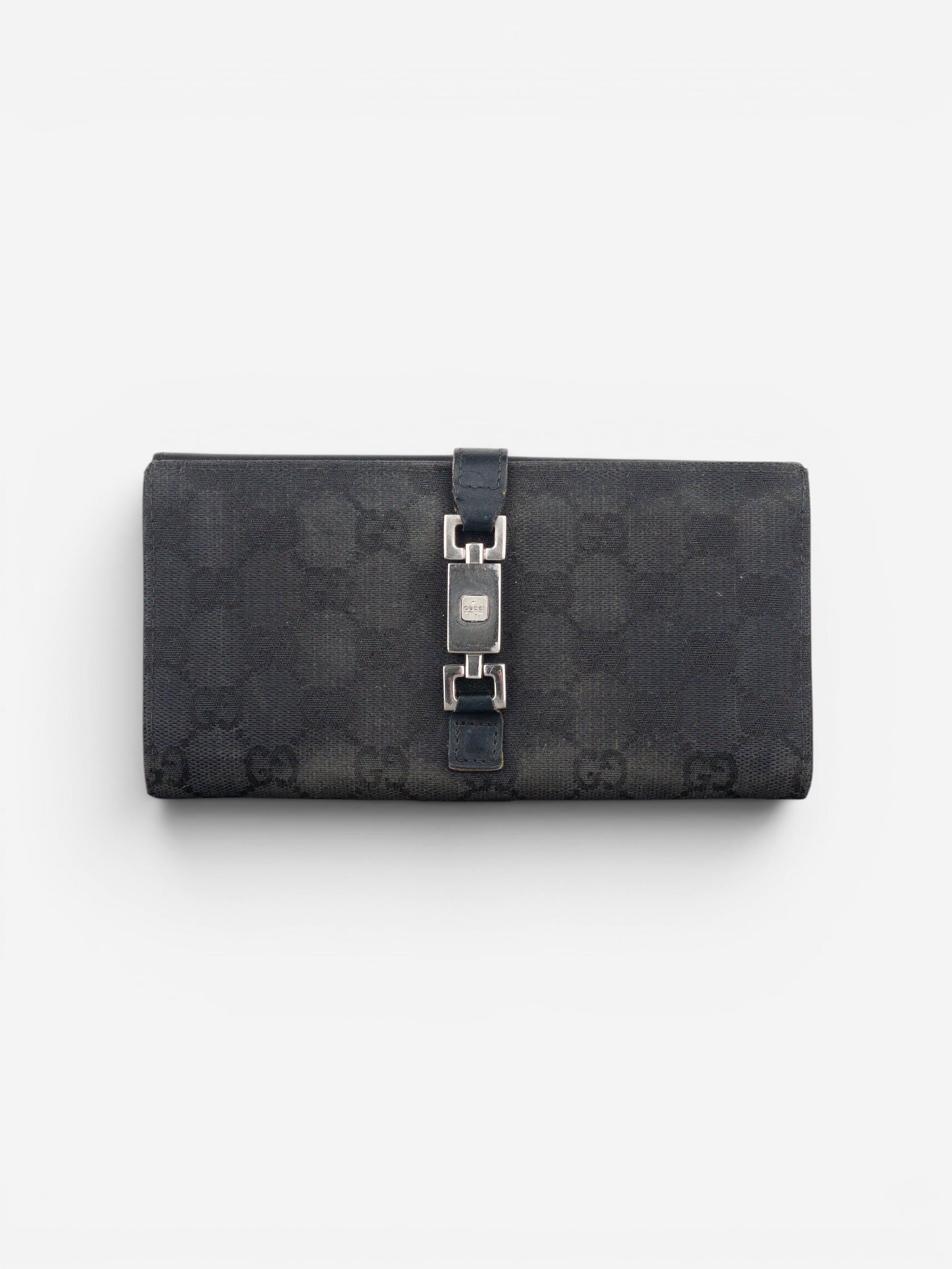 Gucci by Tom Ford 1990s Monogram Jackie Clutch Wallet