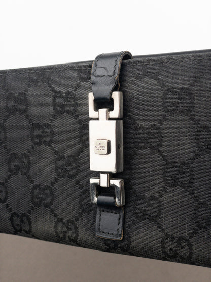 Gucci by Tom Ford 1990s Monogram Jackie Clutch Wallet
