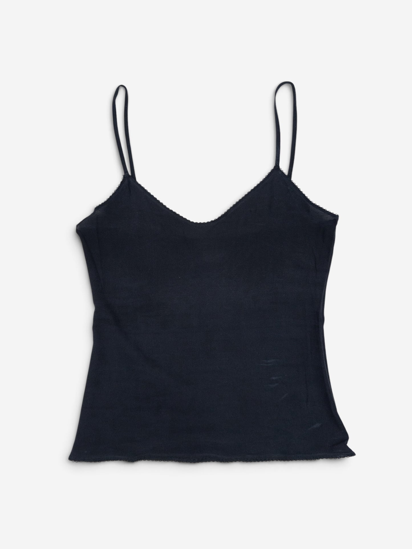 Chanel by Karl Lagerfeld AW05 Double-Layered Lace Logo Camisole Tank Top
