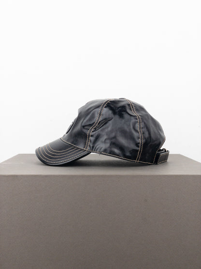 Gucci by Tom Ford 1990s Patent Leather Logo Baseball Cap