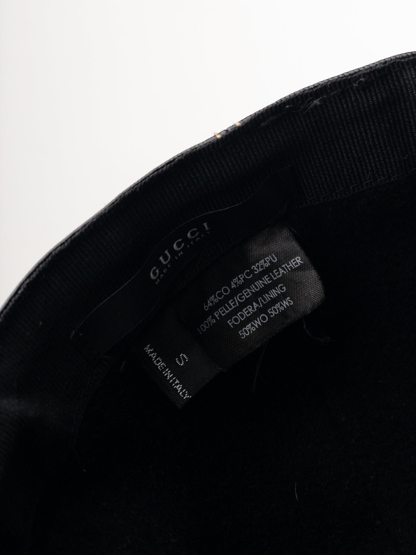 Gucci by Tom Ford 1990s Patent Leather Logo Baseball Cap