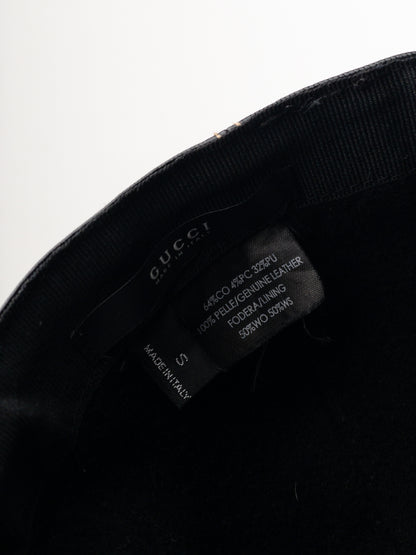 Gucci by Tom Ford 1990s Patent Leather Logo Baseball Cap