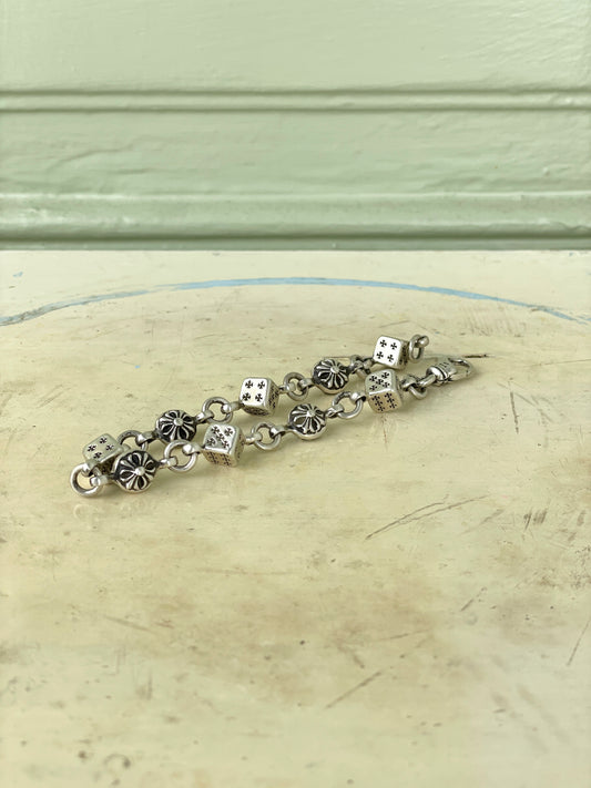 Chrome Hearts Dice Crosball Bracelet