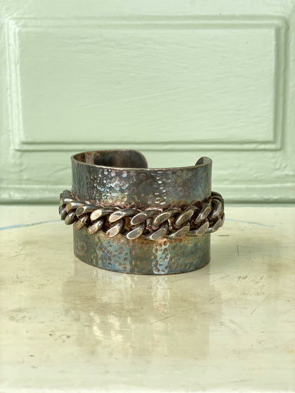 Jean Paul Gaultier 90s Copper Cuban Link Bangle