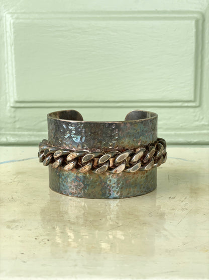 Jean Paul Gaultier 90s Copper Cuban Link Bangle