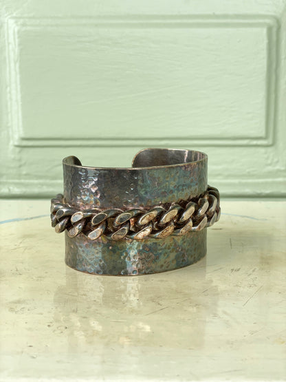 Jean Paul Gaultier 90s Copper Cuban Link Bangle