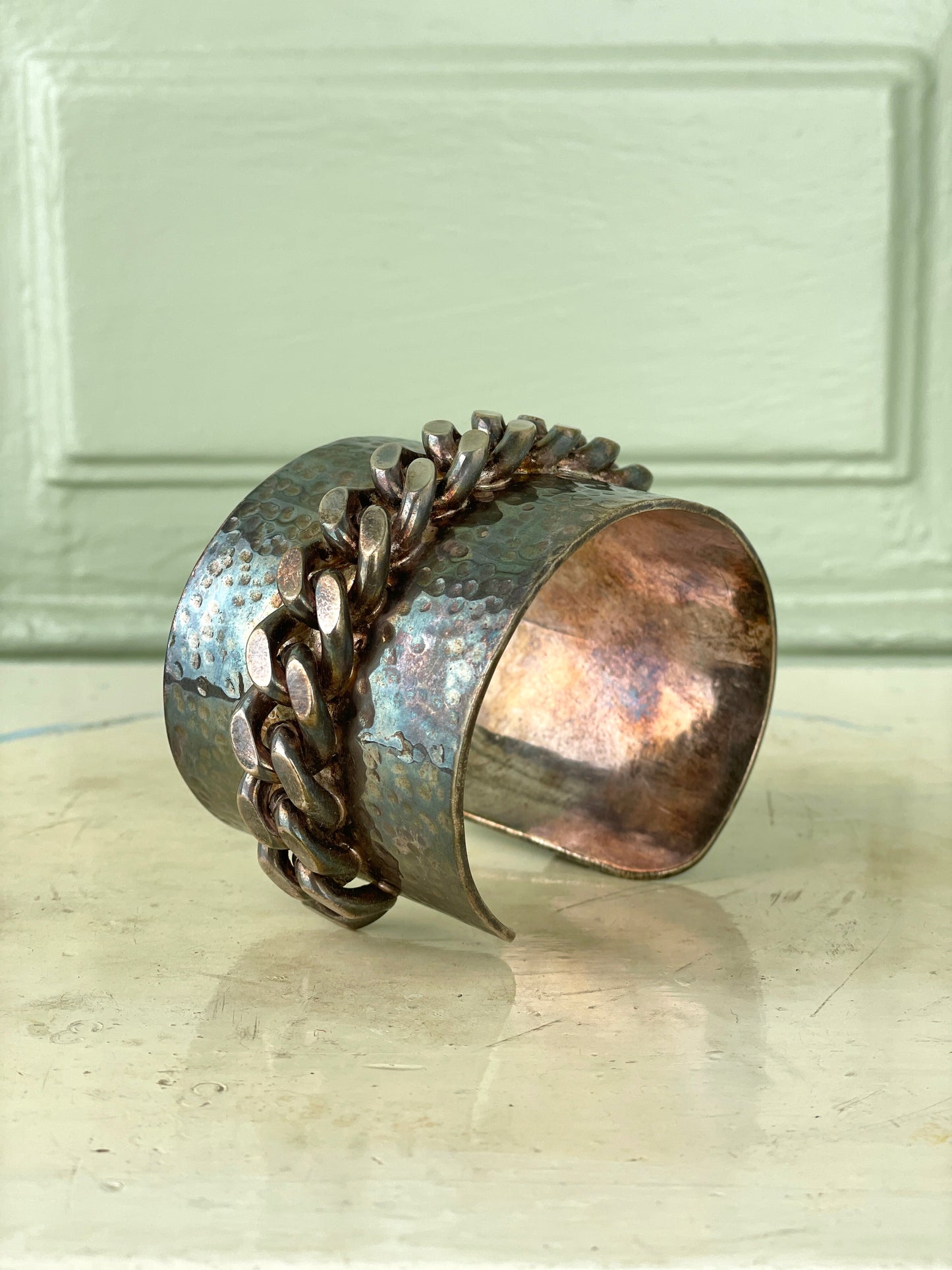 Jean Paul Gaultier 90s Copper Cuban Link Bangle