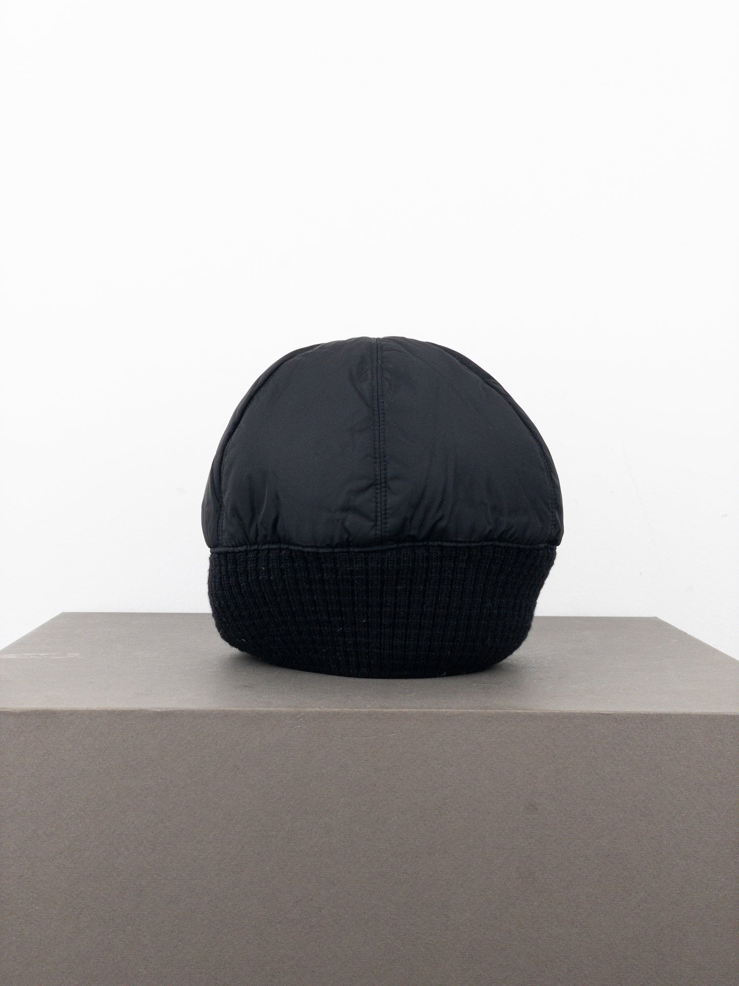 Prada 2000s Linea Rossa Red Tab Technical Hybrid Beanie