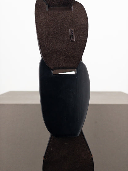 Gucci by Tom Ford SS97 Suede Leather Chain Belt