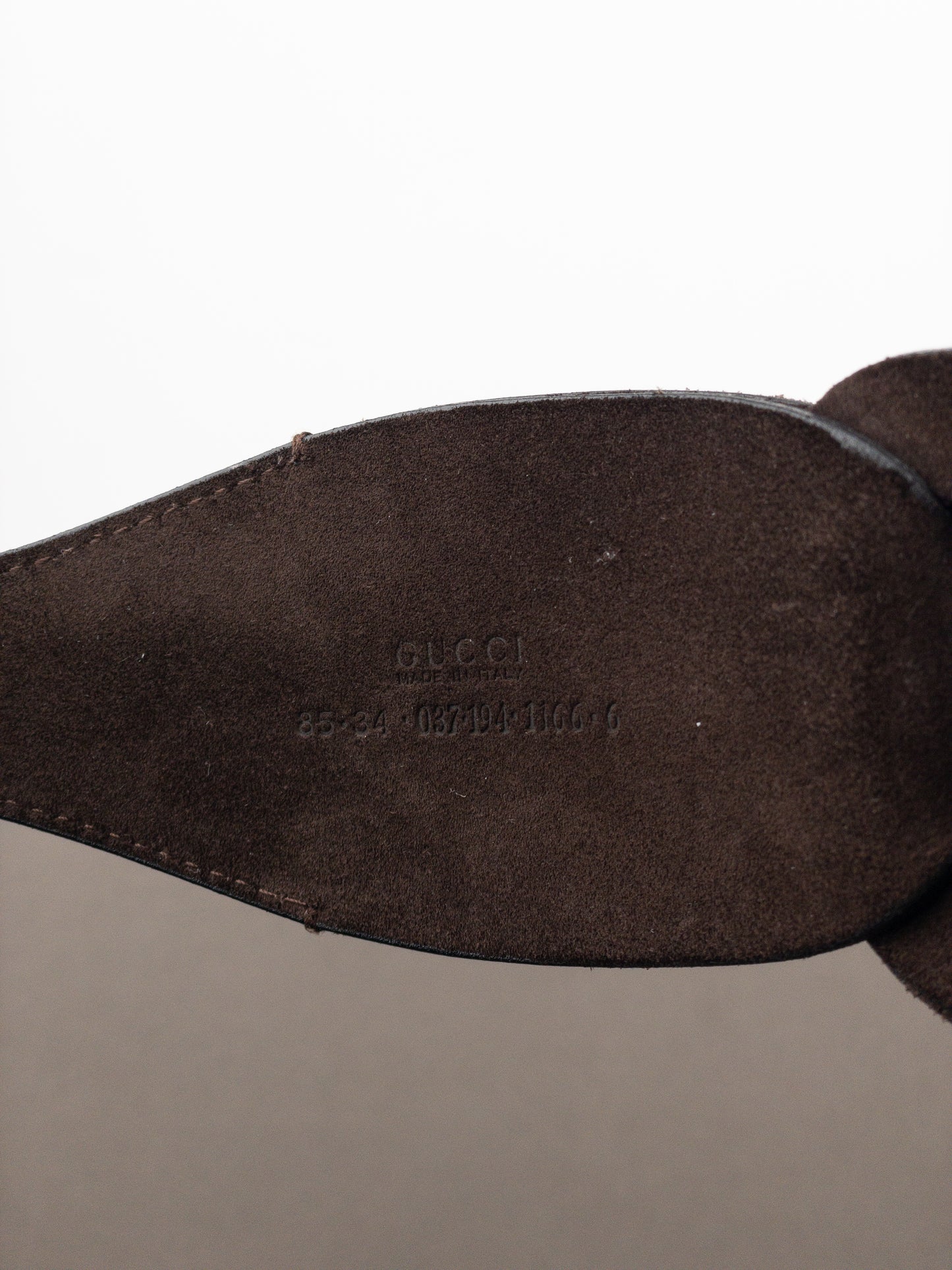 Gucci by Tom Ford SS97 Suede Leather Chain Belt