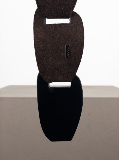 Gucci by Tom Ford SS97 Suede Leather Chain Belt