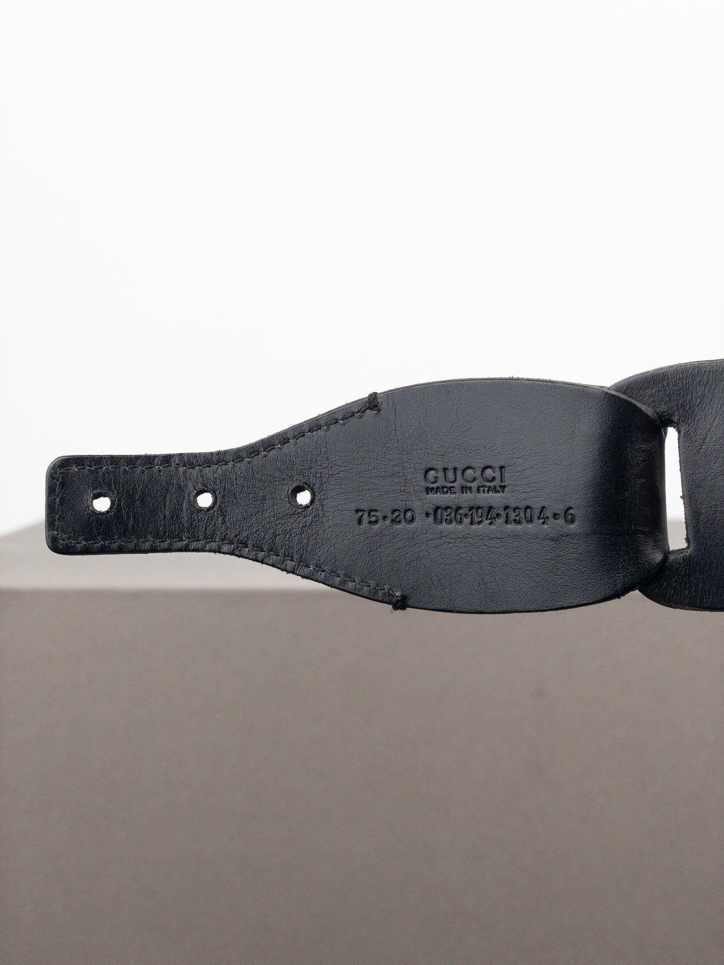 Gucci by Tom Ford SS97 Leather Chain Belt