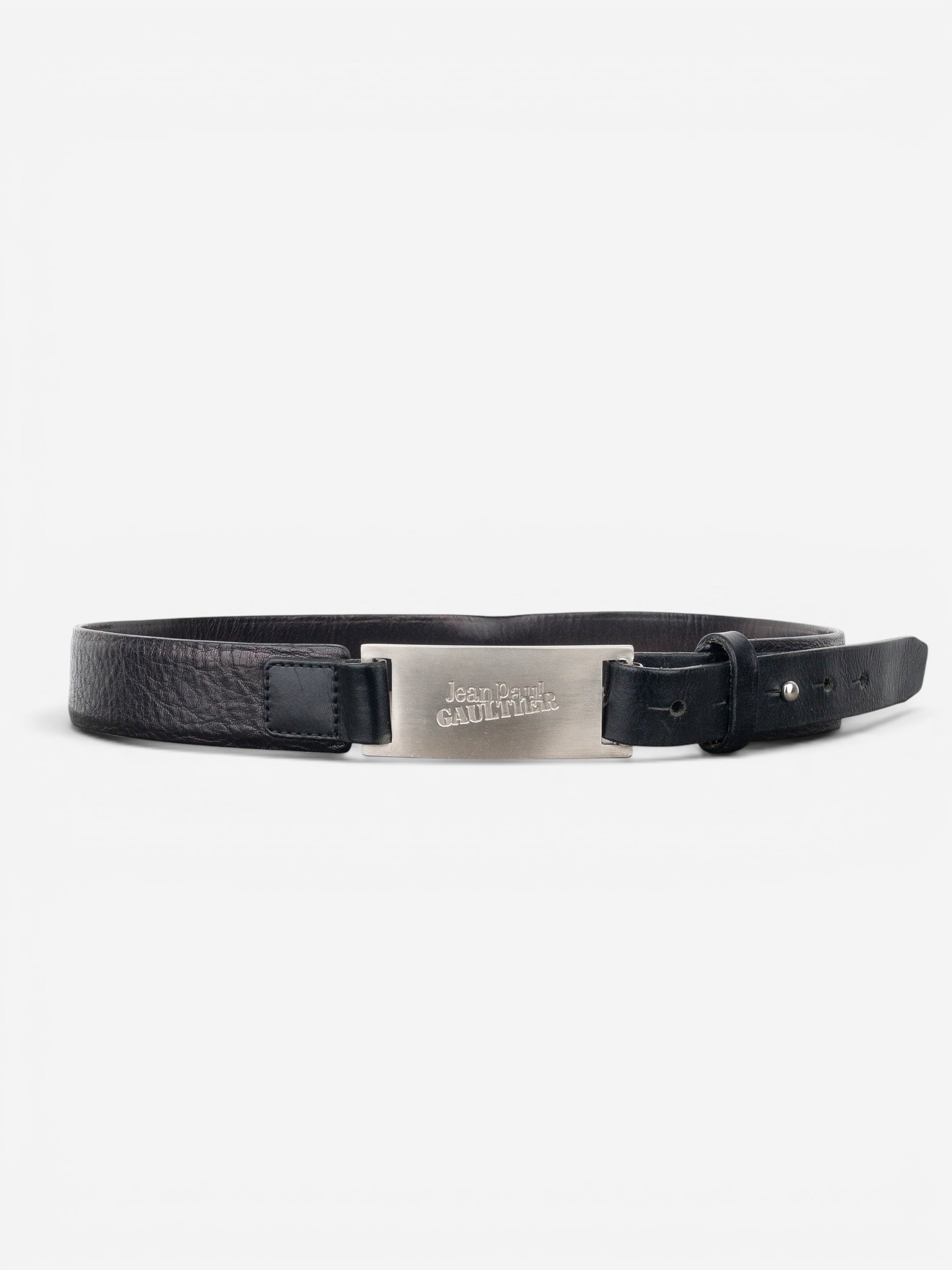 Jean Paul Gaultier 1990s Logo Buckle Belt