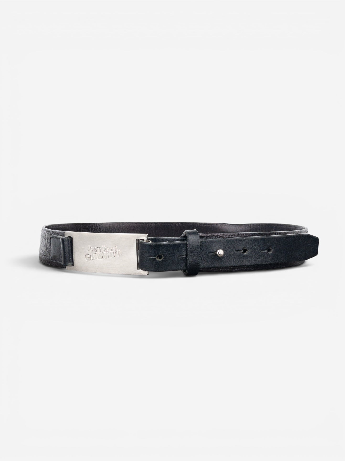 Jean Paul Gaultier 1990s Logo Buckle Belt – photo 2