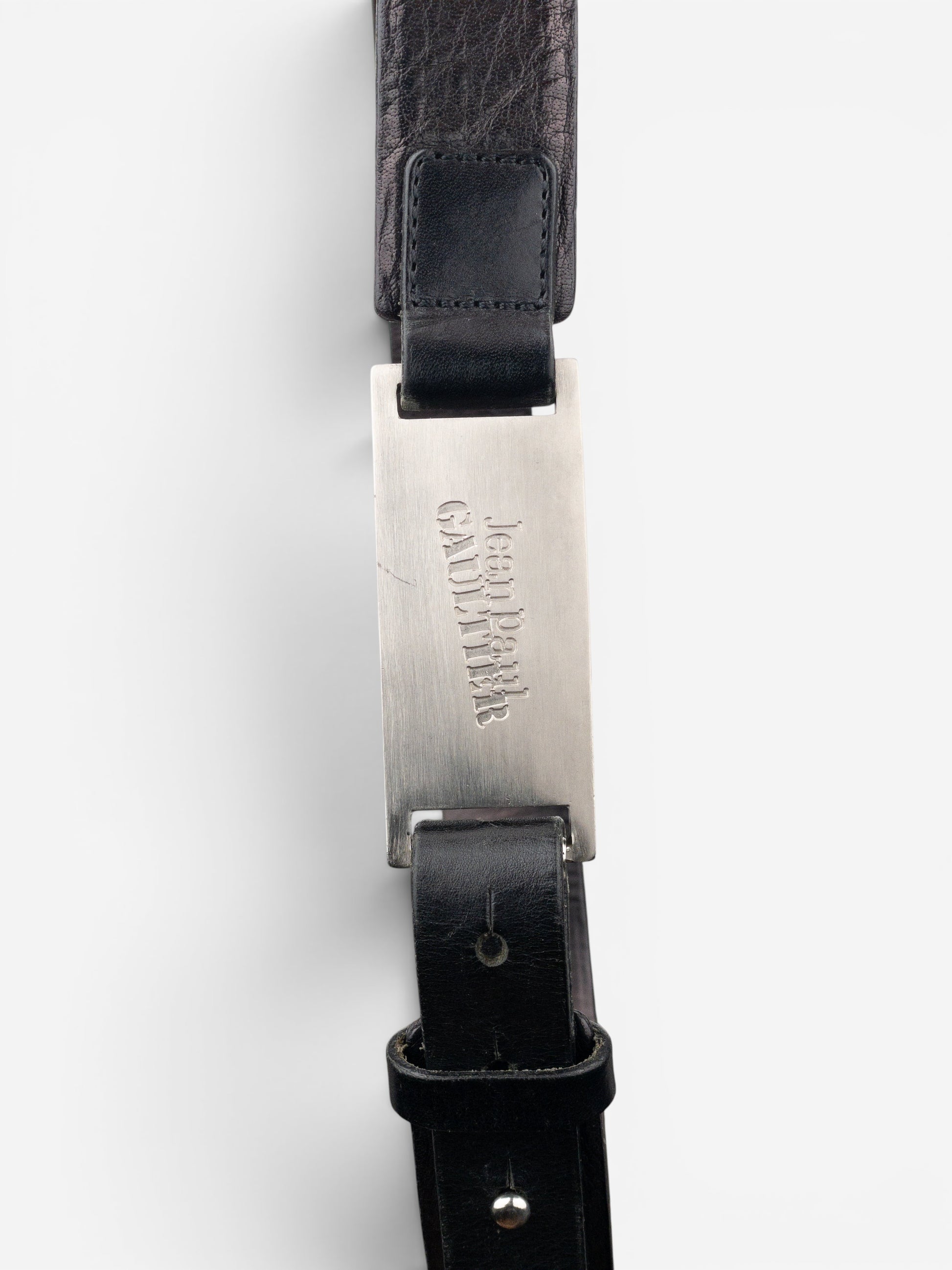 Jean Paul Gaultier 1990s Logo Buckle Belt – photo 5