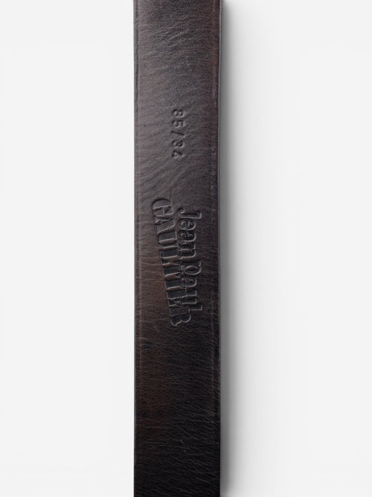 Jean Paul Gaultier 1990s Logo Buckle Belt – photo 4