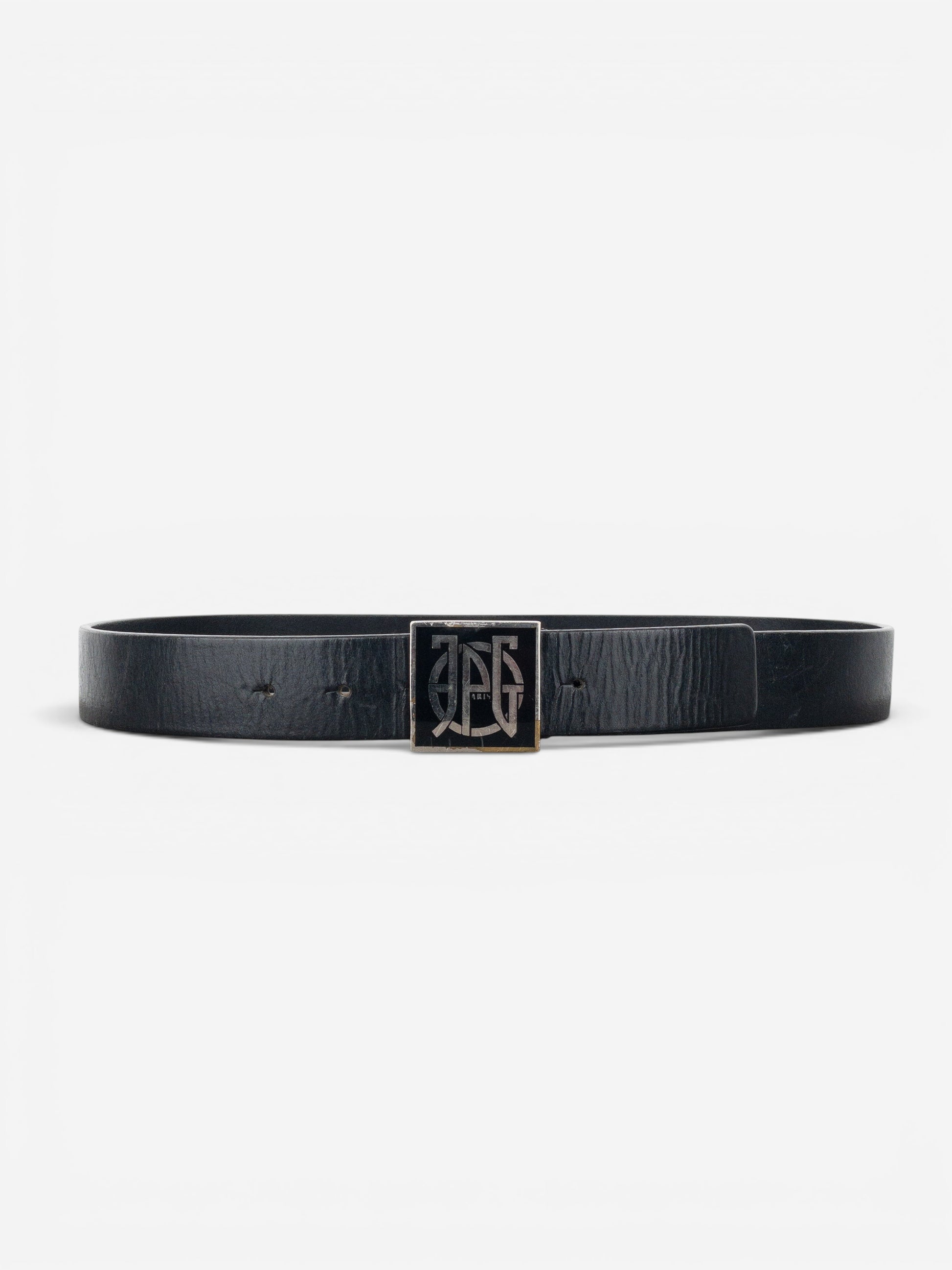 Jean Paul Gaultier 90s Logo Buckle Belt