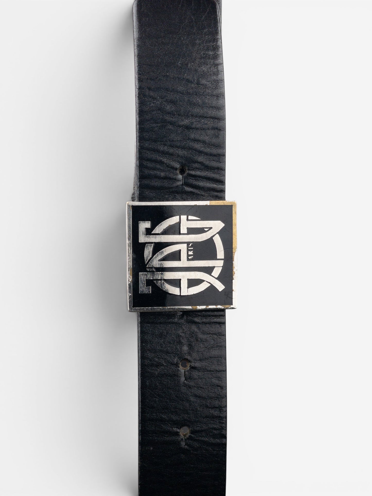 Jean Paul Gaultier 90s Logo Buckle Belt – photo 5