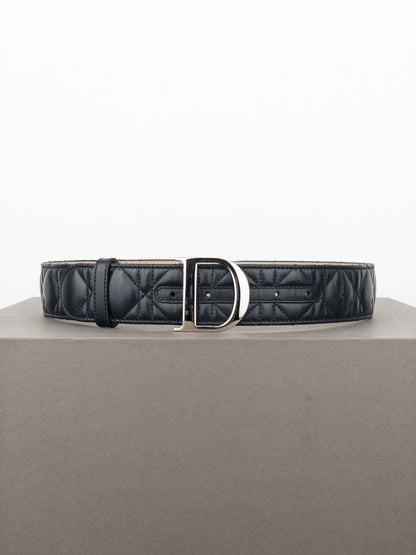 Dior ‘Lady Dior’ Leather Logo Belt