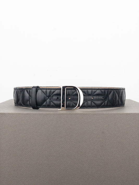 Dior ‘Lady Dior’ Leather Logo Belt