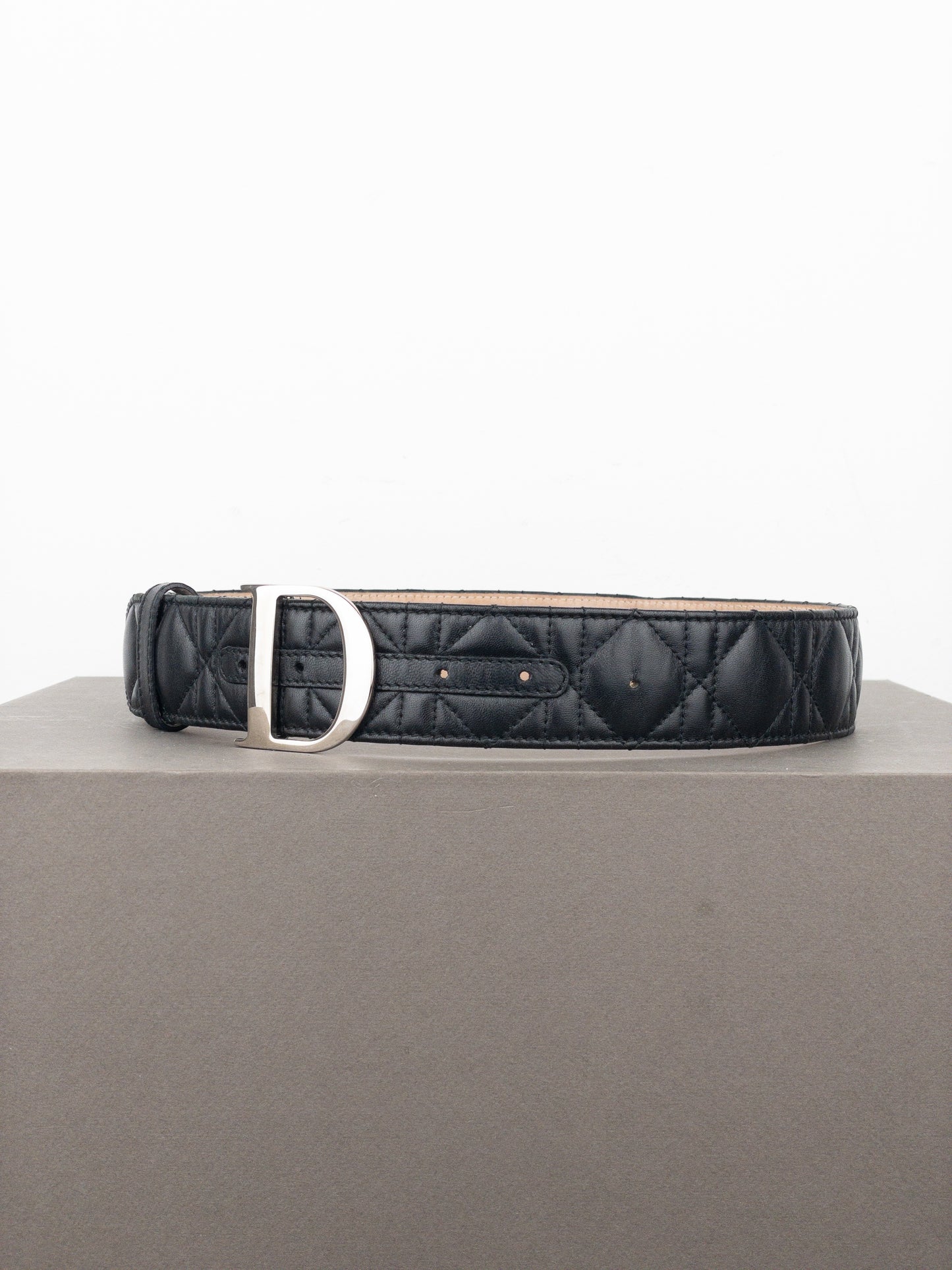 Dior ‘Lady Dior’ Leather Logo Belt
