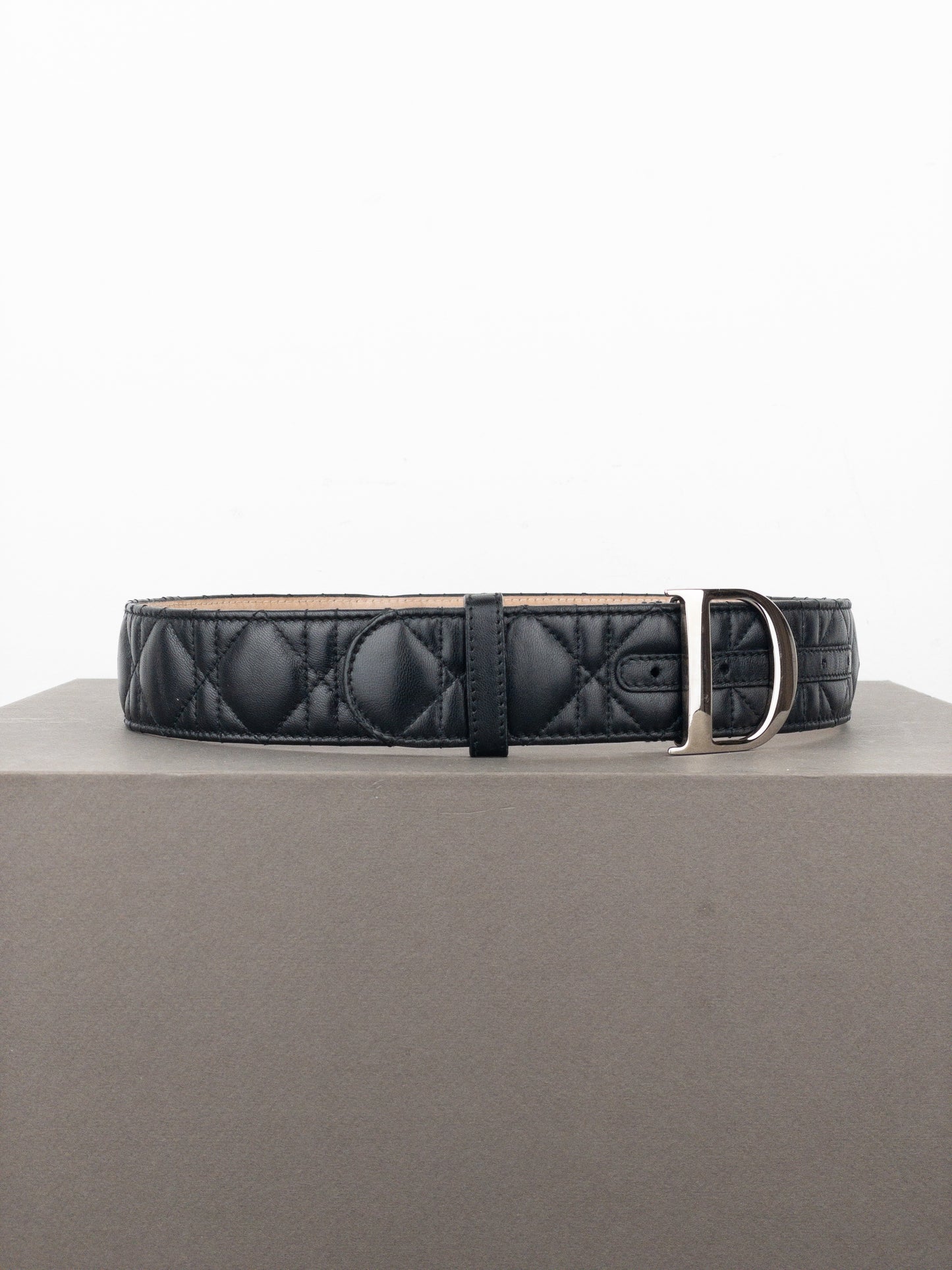 Dior ‘Lady Dior’ Leather Logo Belt
