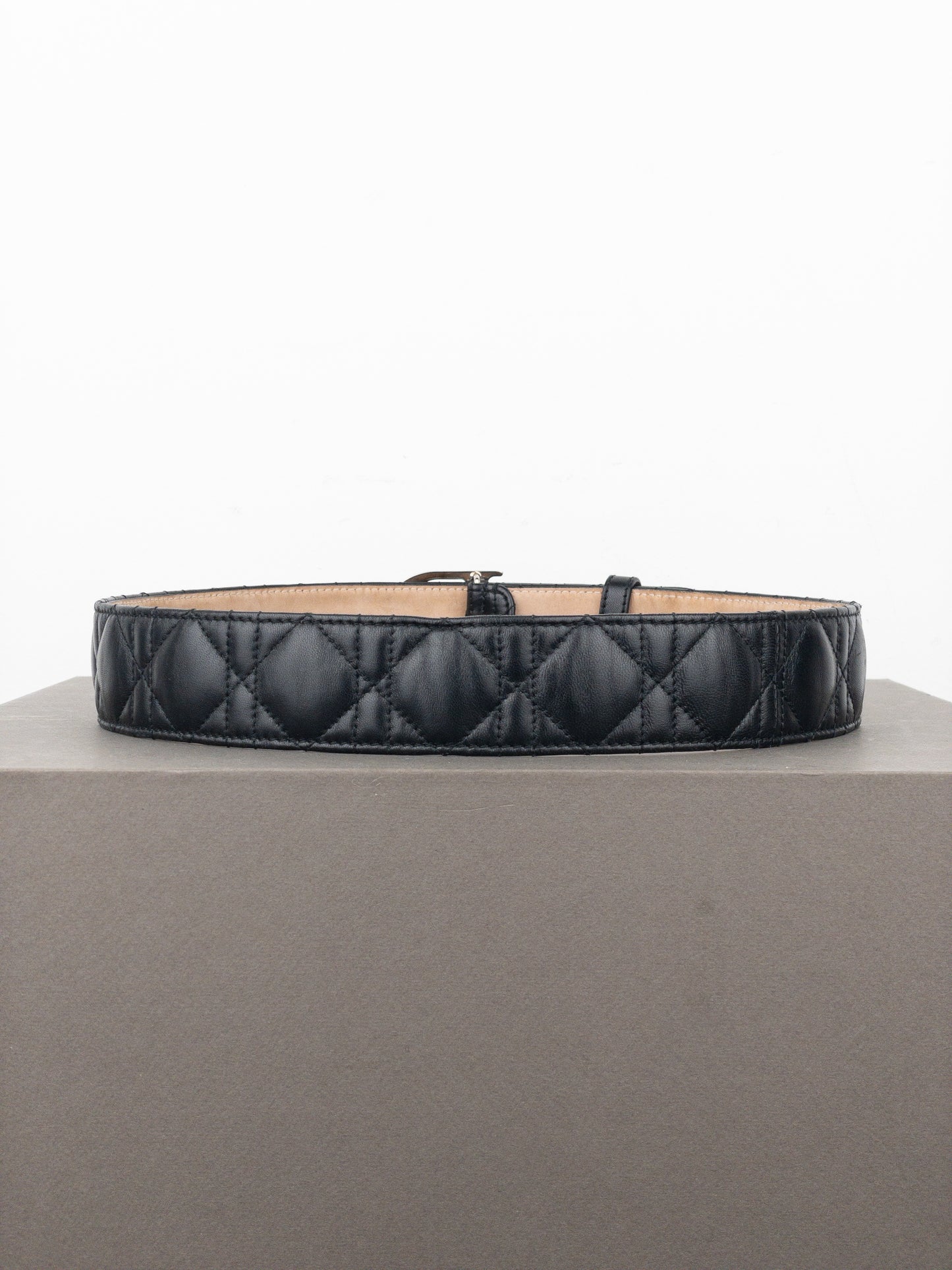 Dior ‘Lady Dior’ Leather Logo Belt