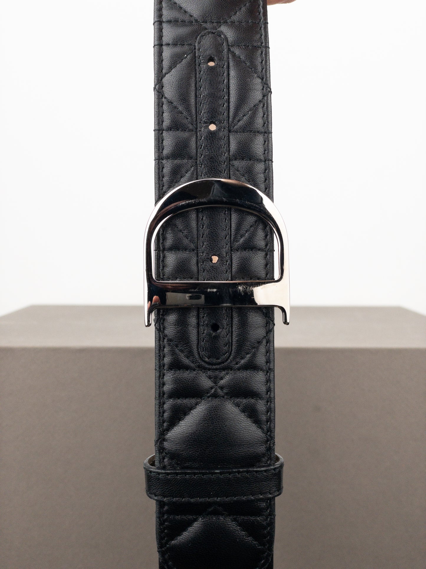 Dior ‘Lady Dior’ Leather Logo Belt