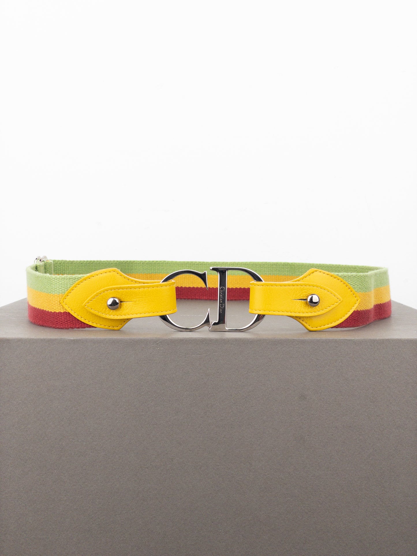 Dior by Galliano SS04 ‘Rasta’ Logo Belt