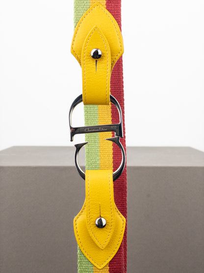 Dior by Galliano SS04 ‘Rasta’ Logo Belt