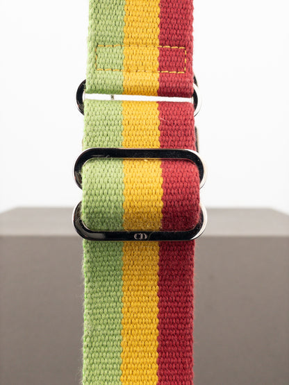 Dior by Galliano SS04 ‘Rasta’ Logo Belt