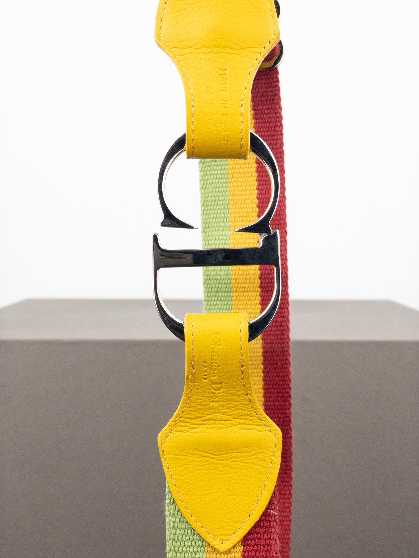Dior by Galliano SS04 ‘Rasta’ Logo Belt