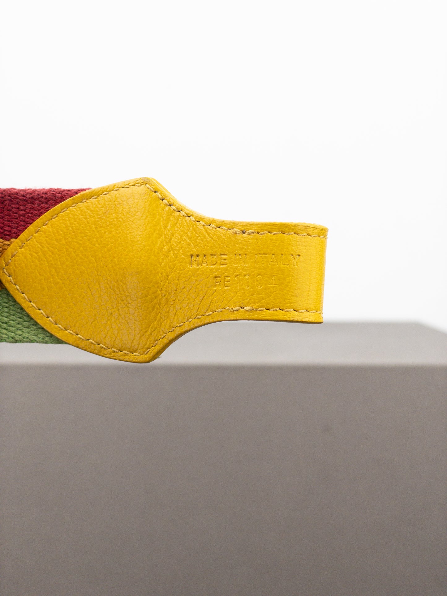 Dior by Galliano SS04 ‘Rasta’ Logo Belt