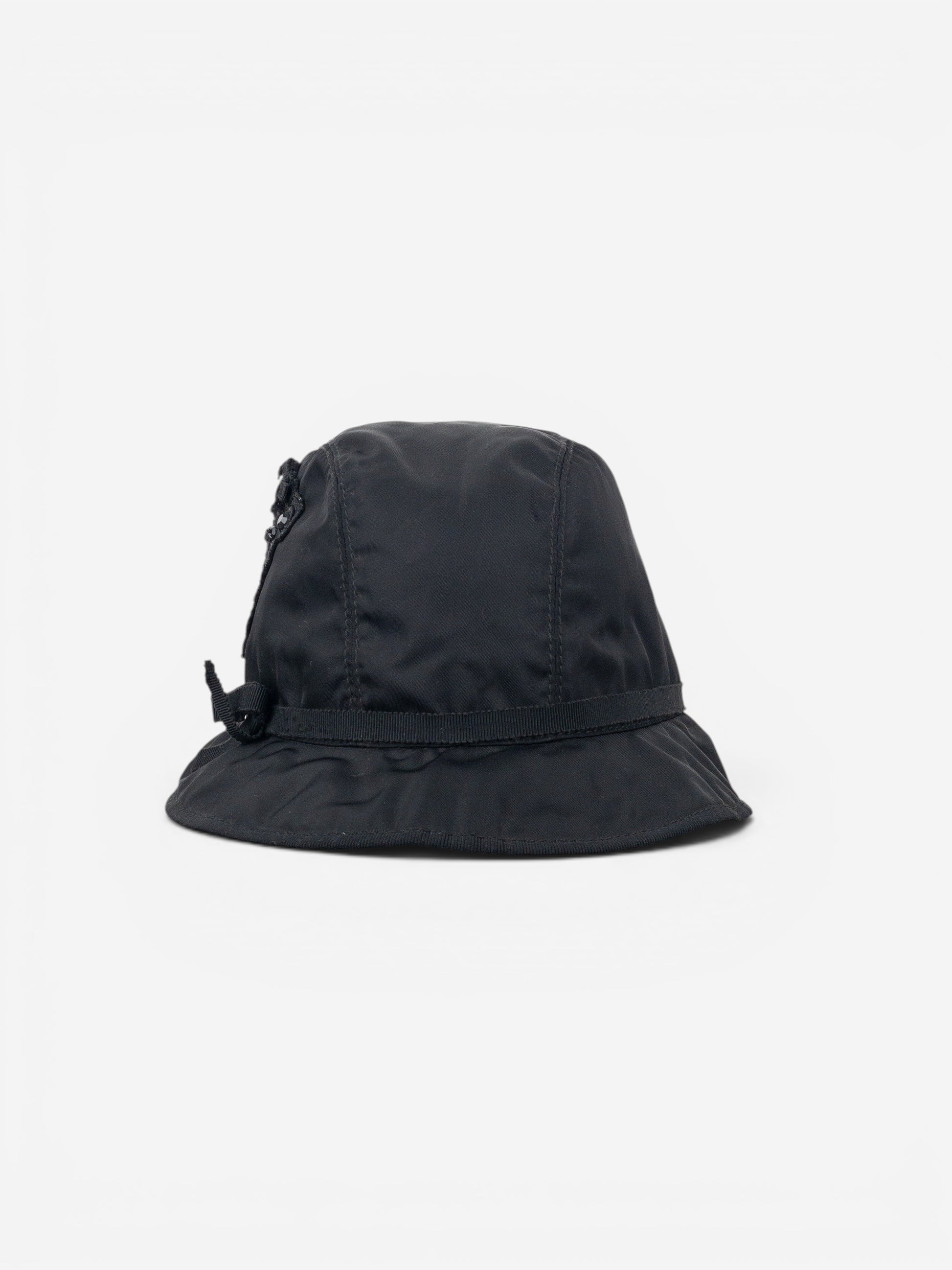 Prada 2000s Rhinestone Triangle Logo Bucket Hat – photo 5