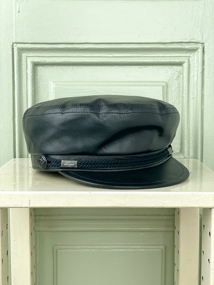 Saint Laurent SS19 Leather Sailor Hat