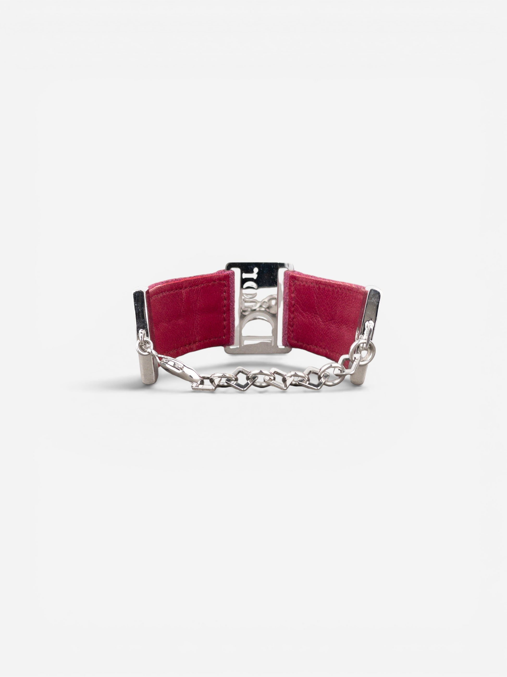 Dior by Galliano 2000s ‘Street Chic’ Buckle Embroidery Bracelet – photo 3