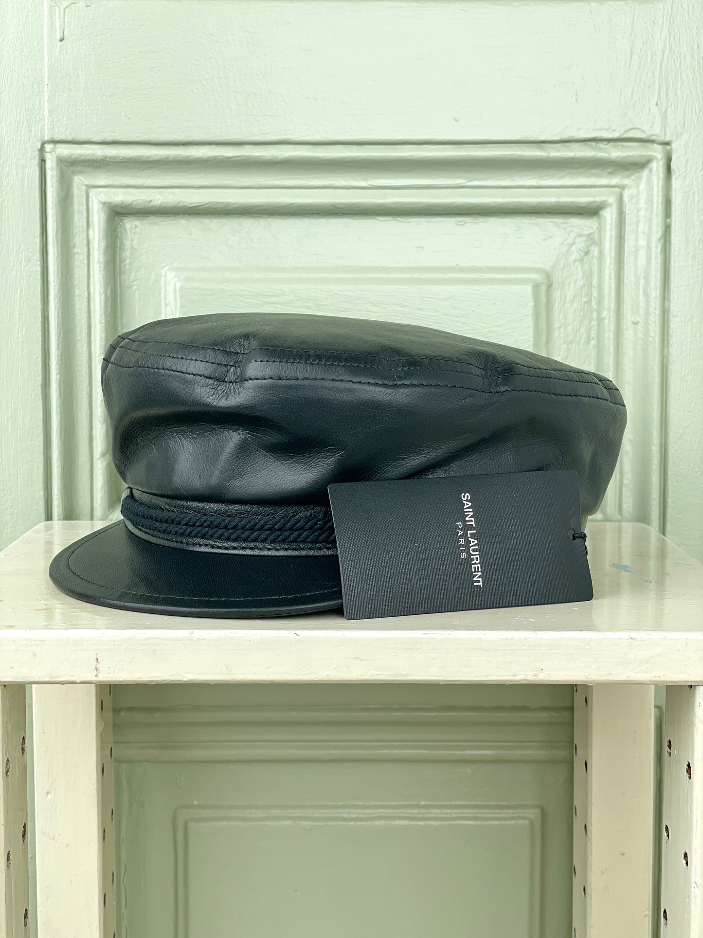 Saint Laurent SS19 Leather Sailor Hat