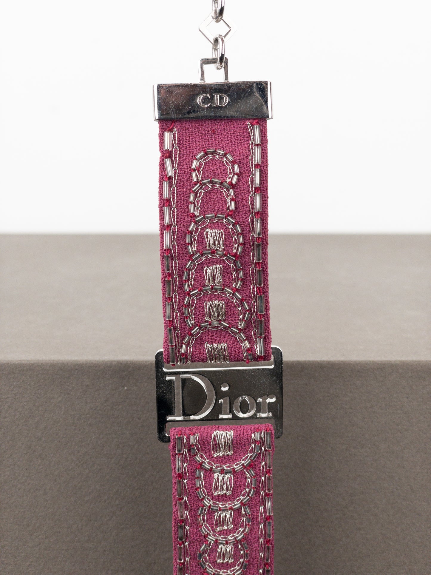 Dior by Galliano 2000s ‘Street Chic’ Buckle Embroidery Bracelet