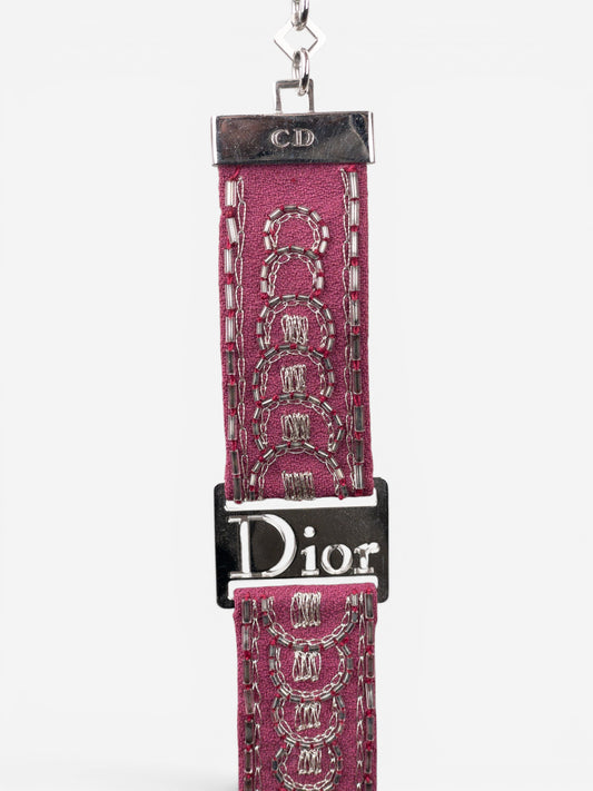 Dior by Galliano 2000s ‘Street Chic’ Buckle Embroidery Bracelet – photo 5