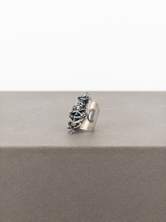 Jean Paul Gaulter AW94 Bronze-Colored Anchor Skull Logo Ring